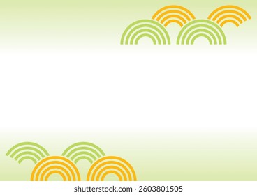 Cute and lively border background illustrationCute and lively border background illustration