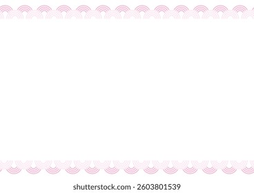 Cute and lively border background illustrationCute and lively border background illustration