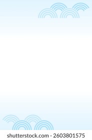 Cute and lively border background illustrationCute and lively border background illustration
