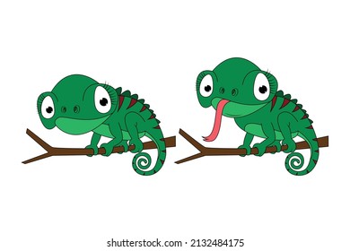 cute lizard animal cartoon graphic