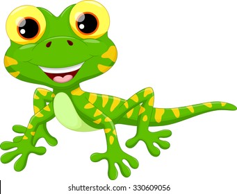 Cute lizard cartoon