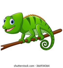 Cute lizard cartoon