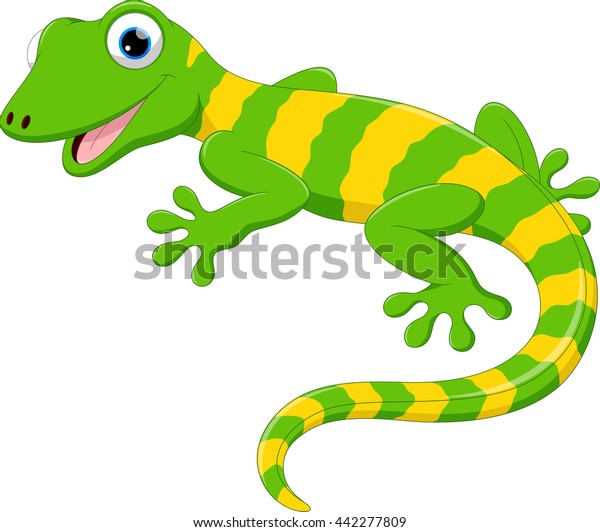 Cute lizard cartoon