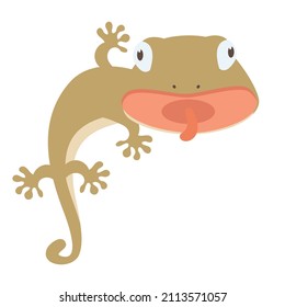 Cute Lizard  Cartoon Vector Icon