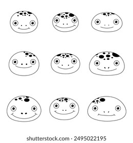 Cute lizard clipart design illustration
