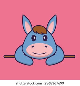 Cute llama lying down. Animal cartoon concept isolated. Can used for t-shirt- greeting card- invitation card or mascot.