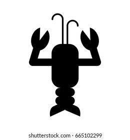 cute lobster sealife character