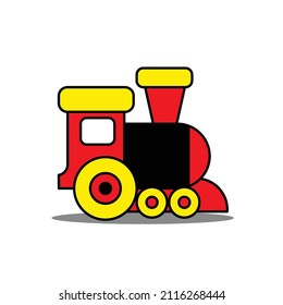 cute locomotive train cartoon vector design