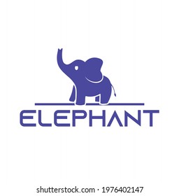 A cute logo design with an elephant for your brand