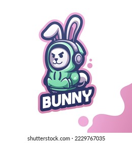 Cute logo mascot bunny for your brand's logo