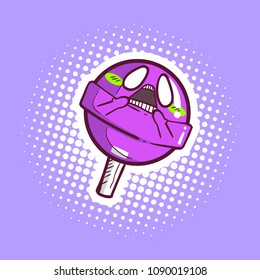 cute lollipop cartoon