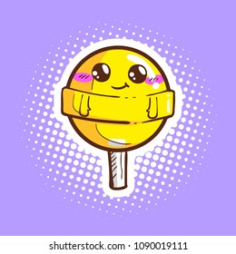 cute lollipop cartoon