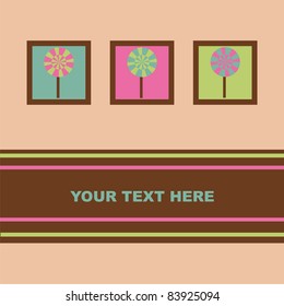 cute lollipops card