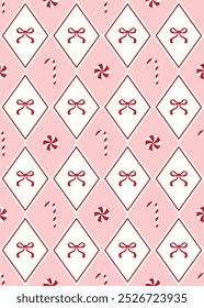 Cute lollipops seamless pattern. Vector illustration.