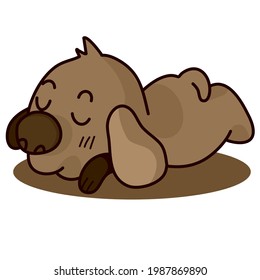 犬 寝顔 のイラスト素材 画像 ベクター画像 Shutterstock