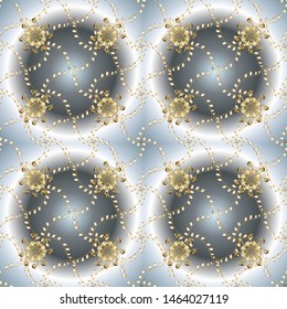 Cute Look. In vintage style. Luxury Geometric Pattern. Illustration in gray and neutral colors. Vector illustration. Seamless.