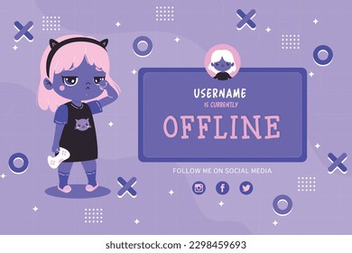 banner de aspecto bonito para la plataforma de tracción sin conexión