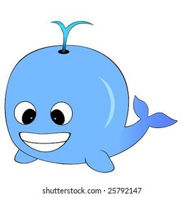 Cute Looking Blue Whale