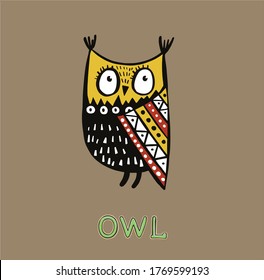 Cute Looking Owl quality illustration