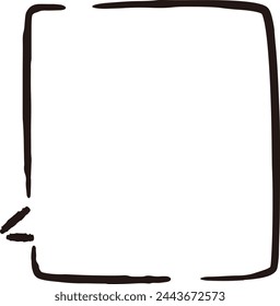 Una linda y suelta burbuja dibujada a mano. Ideal para el acabado con una impresión áspera y elegante. Ilustración vectorial.