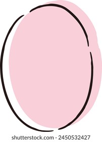 A cute and loose hand-drawn speech bubble. Ideal for finishing with a rough and stylish impression. Vector illustration.