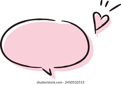 Una linda y suelta burbuja dibujada a mano. Ideal para el acabado con una impresión áspera y elegante. Ilustración vectorial.