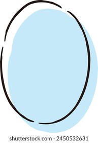 A cute and loose hand-drawn speech bubble. Ideal for finishing with a rough and stylish impression. Vector illustration.
