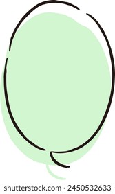 Eine süße und lockere handgezeichnete Sprechblase. Ideal für den Abschluss mit einem rauen und stilvollen Eindruck. Vektorillustration.