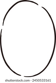 A cute and loose hand-drawn speech bubble. Ideal for finishing with a rough and stylish impression. Vector illustration.