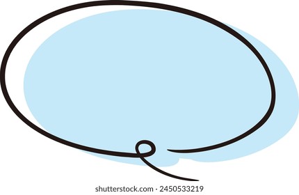 Una linda y suelta burbuja dibujada a mano. Ideal para el acabado con una impresión áspera y elegante. Ilustración vectorial.