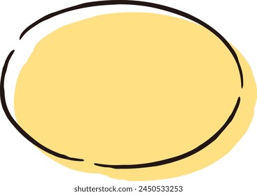 Una linda y suelta burbuja dibujada a mano. Ideal para el acabado con una impresión áspera y elegante. Ilustración vectorial.
