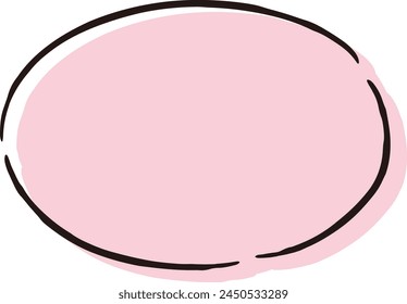 Una linda y suelta burbuja dibujada a mano. Ideal para el acabado con una impresión áspera y elegante. Ilustración vectorial.
