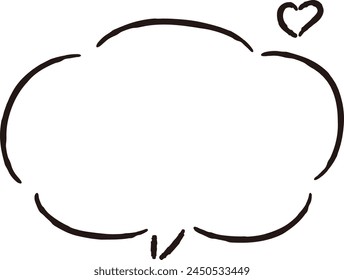 Una linda y suelta burbuja dibujada a mano. Ideal para el acabado con una impresión áspera y elegante. Ilustración vectorial.