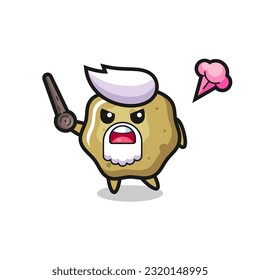 cute loose stools grandpa is getting angry , cute style design for t shirt, sticker, logo element