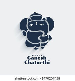 cute lord ganesha design for ganesh chaturthi