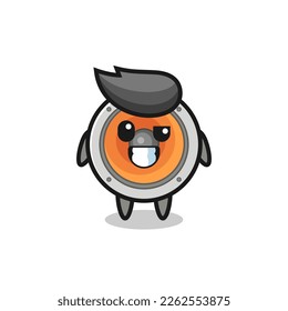 cute loudspeaker mascot with an optimistic face , cute style design for t shirt, sticker, logo element