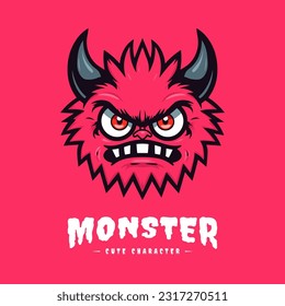 Cute and lovable kawaii monster illustration, sure to bring a smile to anyone's face