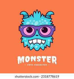 Cute and lovable kawaii monster illustration, sure to bring a smile to anyone's face