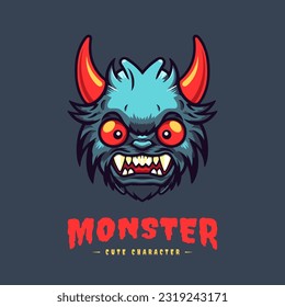Cute and lovable kawaii monster illustration, sure to bring a smile to anyone's face