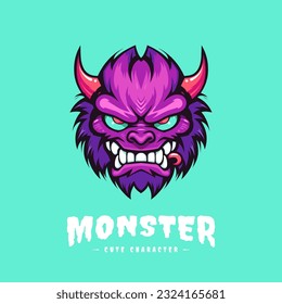 Cute and lovable kawaii monster illustration, sure to bring a smile to anyone's face