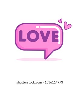 cute love balloon talk