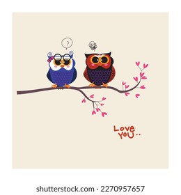 Cute love bird icon character vector illustration. Couple in love symbol valentines design element.