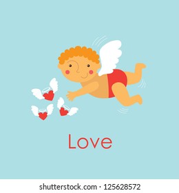 cute love card design. vector illustration