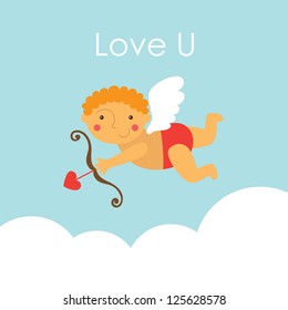 cute love card design. vector illustration