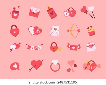 cute love element, suitable for your designs such as stickers, patterns, wallpapers, book covers, and many more
