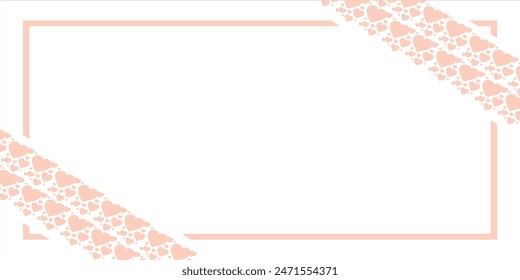 Nette Liebe Herz nahtlose Muster Illustration. Netter romantischer rosa Herzen Hintergrund Print. Valentinstag Urlaub Hintergrund Textur, romantische Hochzeit Design.