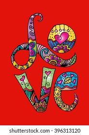 cute love lettering