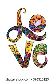 cute love lettering