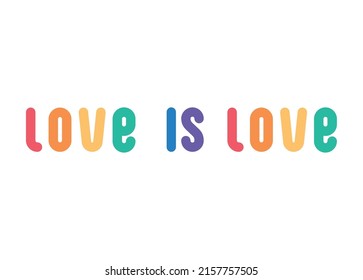cute love lettering over white