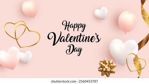 Cute love message popping out of an open present box . 3d scene design. Suitable for Valentine's Day and Mother's Day . 3d elegant Valentine's Day or Mother's Day background design